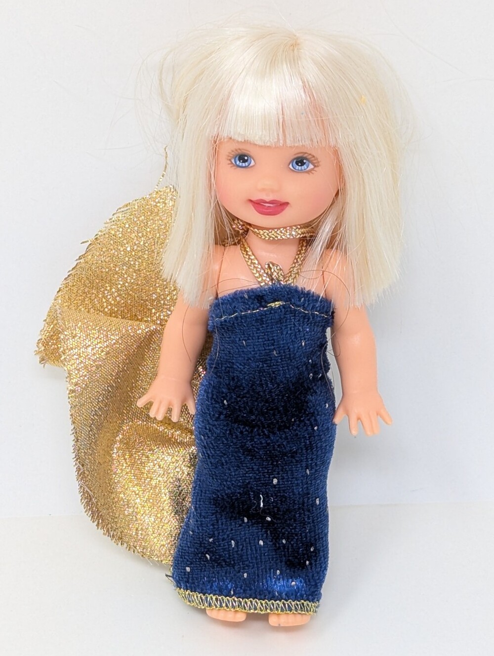 Barbie Kelly Club Blue Velvet Dress